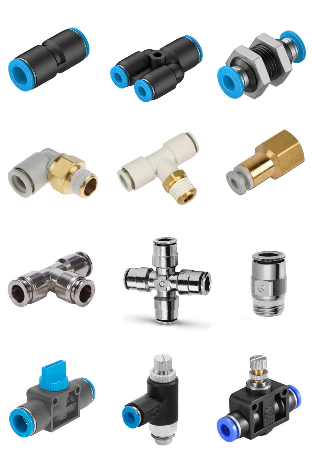 one touch push-in fittings