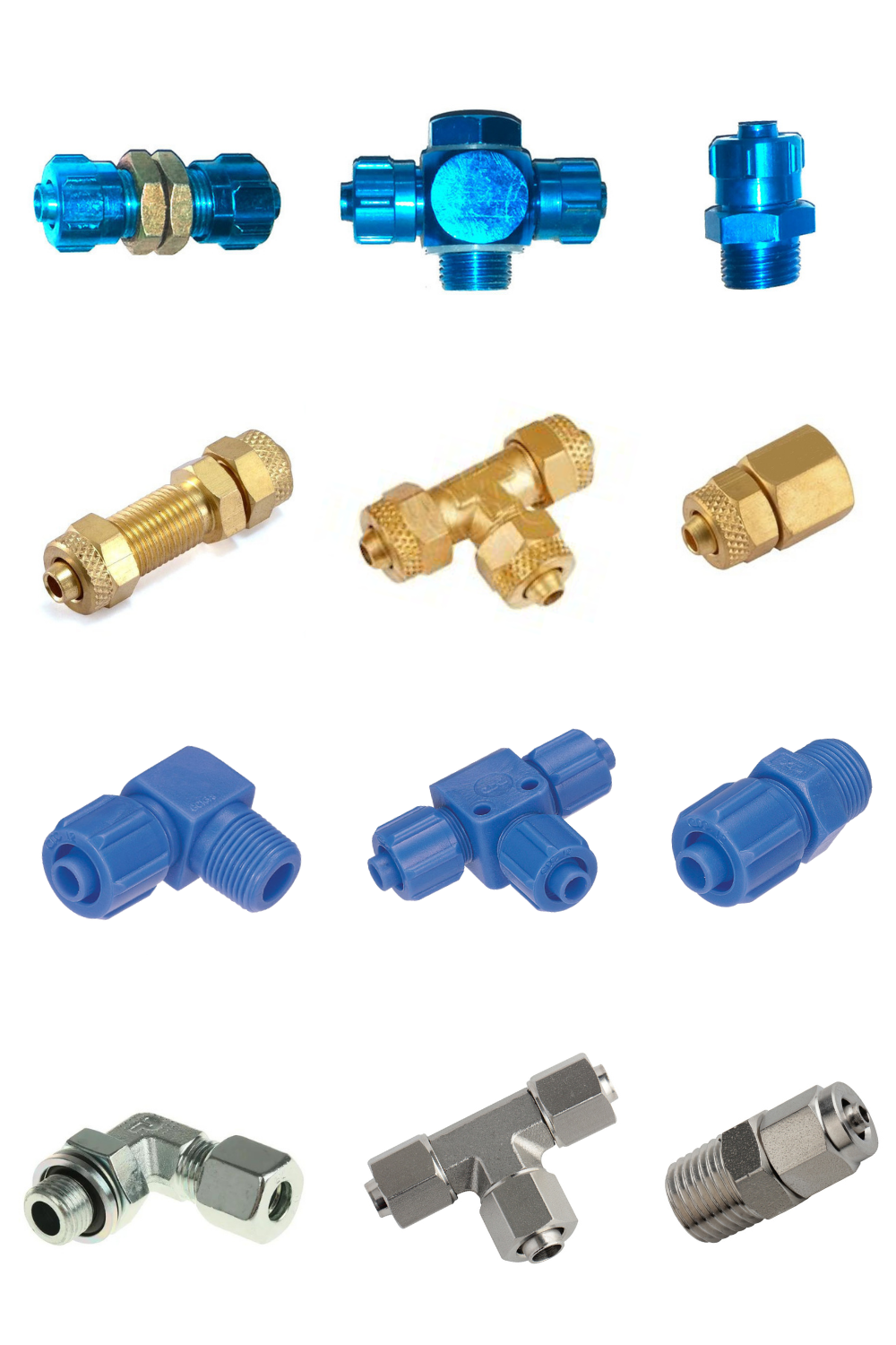 two touch push-on fittings